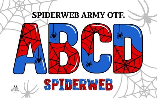Spiderweb Army Font